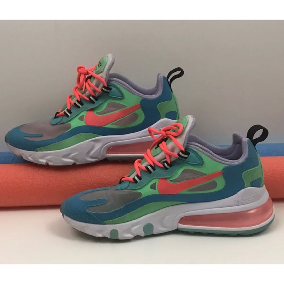 Nike Air Max 270 React Electro Green Crimson 6.5 - Picture 6 of 11